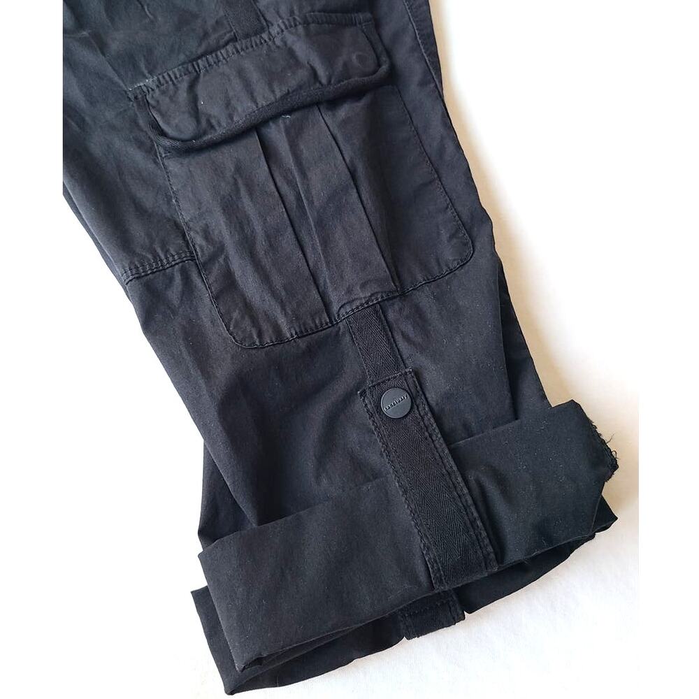 Sanctuary Capri Cargo Standard Rise Utility Black Pants Women's Size 28 - Picture 10 of 13